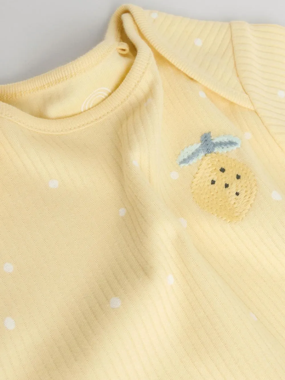 Next Yellow Lemons 5 Pack Short Sleeve Baby Bodysuits^ Baby Girls|Baby Girls