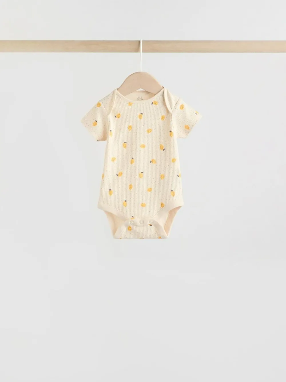 Next Yellow Lemons 5 Pack Short Sleeve Baby Bodysuits^ Baby Girls|Baby Girls