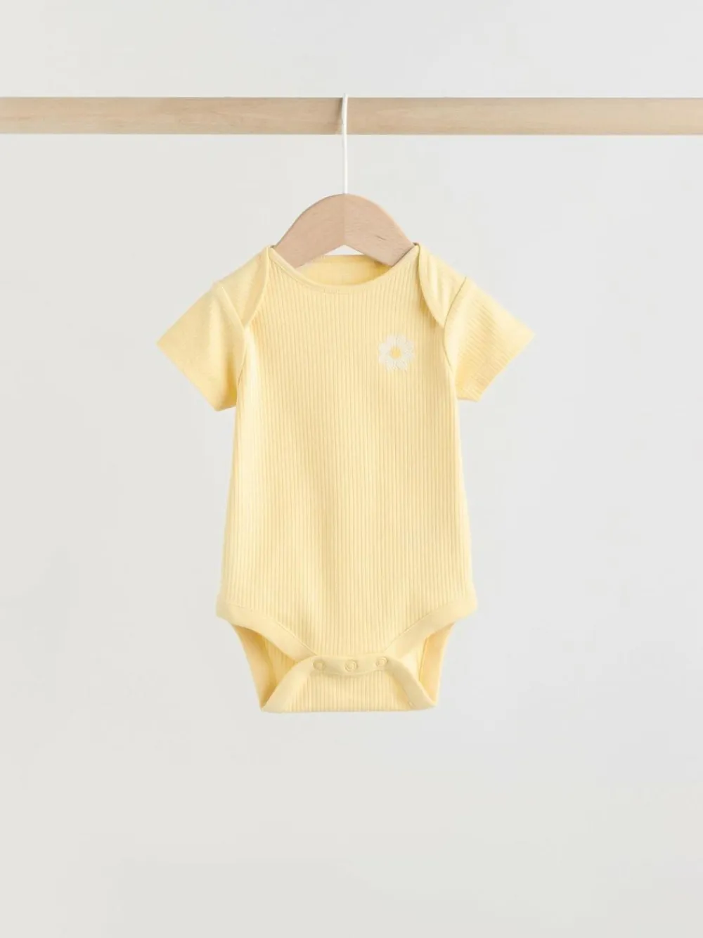Next Yellow Lemons 5 Pack Short Sleeve Baby Bodysuits^ Baby Girls|Baby Girls