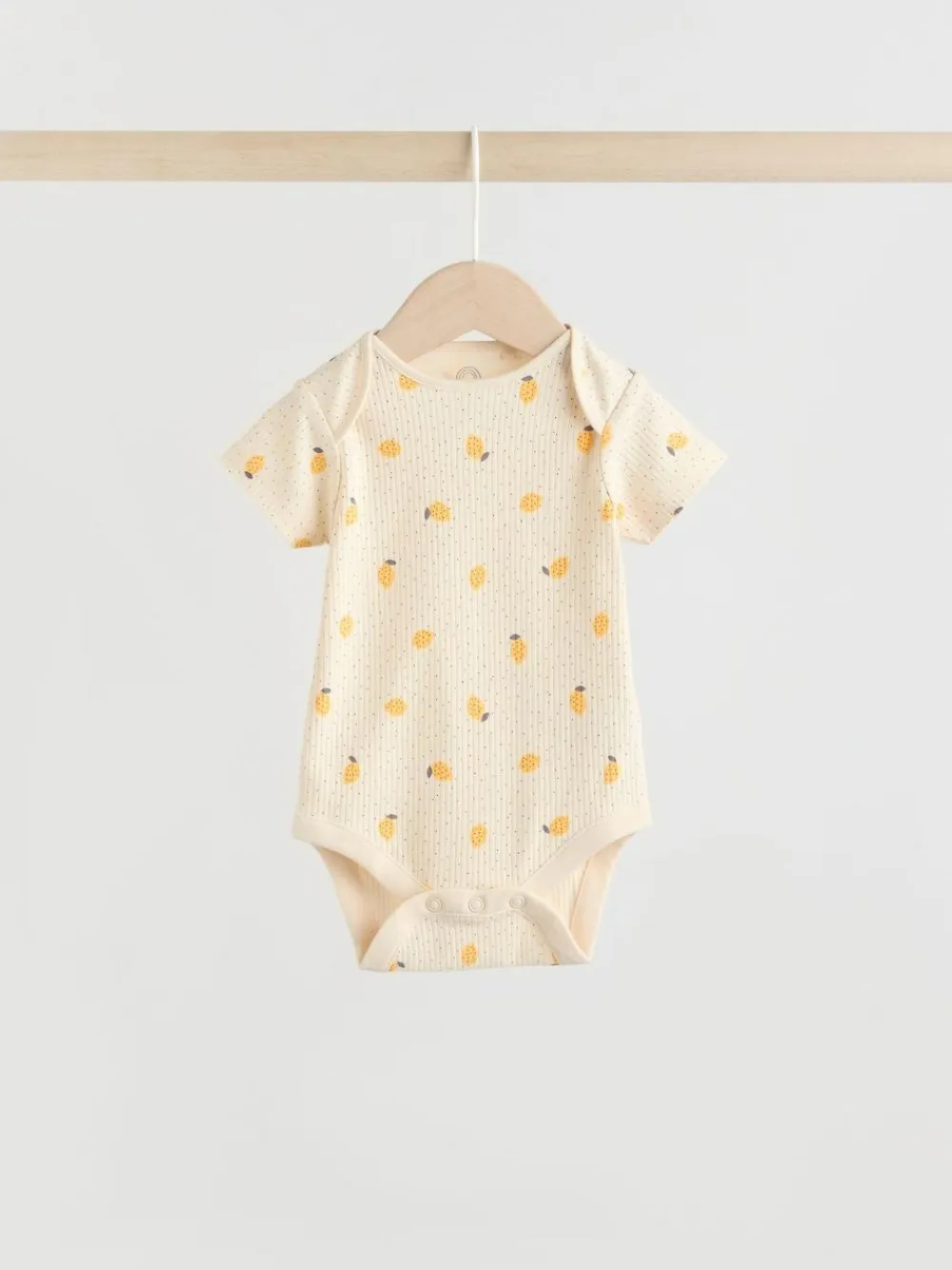 Next Yellow Lemons 5 Pack Short Sleeve Baby Bodysuits^ Baby Girls|Baby Girls