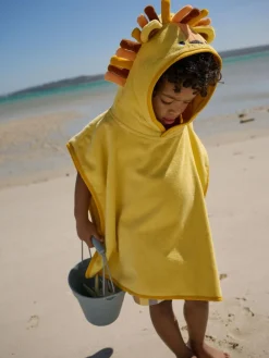 New Next Towelling Poncho (9mths-6yrs) Yellow Lion