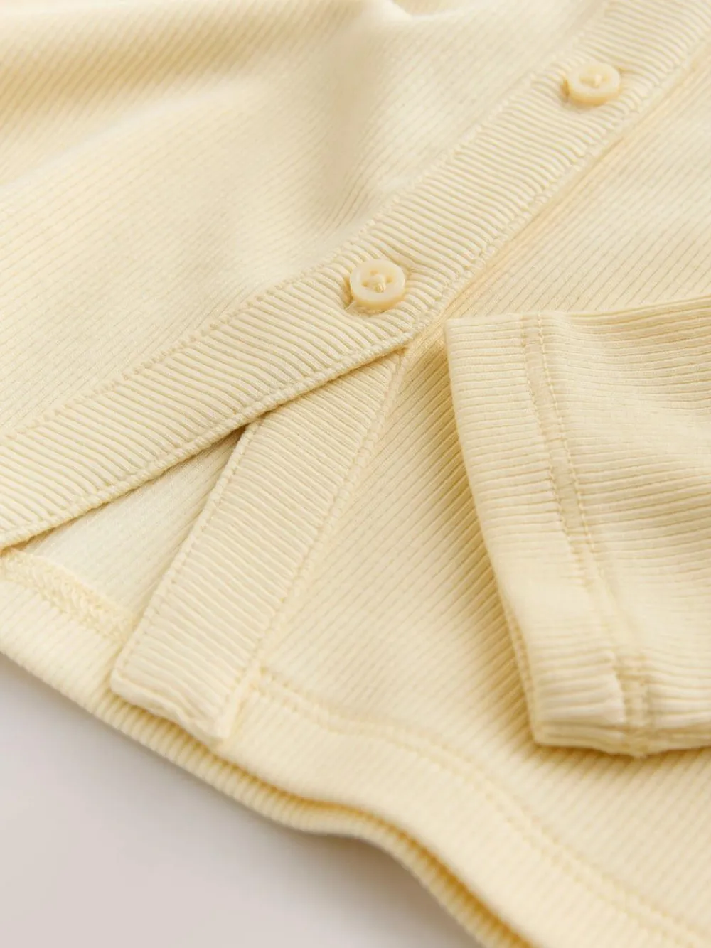 Outlet Next Yellow Long Sleeve Ribbed Cardigan (3-16yrs)