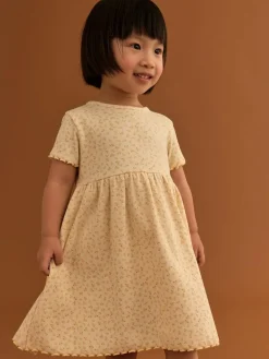 Next Yellow Ribbed Jersey Dress (3mths-7yrs)^ Dresses