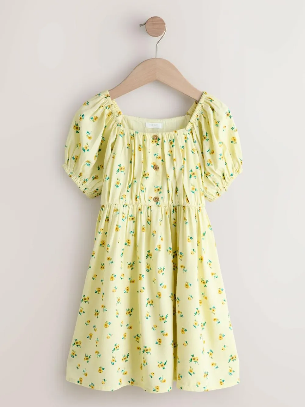 Clearance Next Short Sleeve Dress (3-16yrs) Yellow