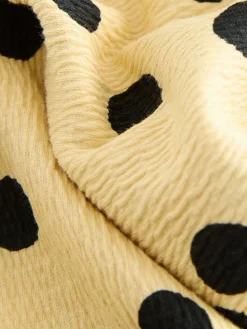 Discount Next Wide Leg Textured Trousers (3-16yrs) Yellow Spot