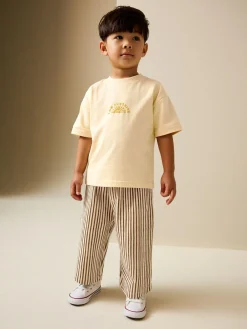 Next Yellow Sunshine Short Sleeve T-Shirt and Lightweight Joggers Set (3mths-7yrs)^BOY Baby Boys|Baby Boys