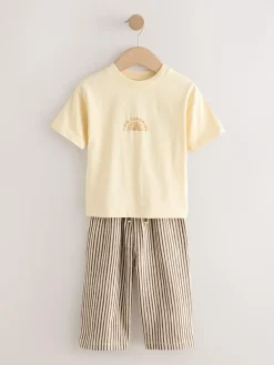 Next Yellow Sunshine Short Sleeve T-Shirt and Lightweight Joggers Set (3mths-7yrs)^BOY Baby Boys|Baby Boys