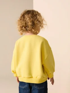 Next Yellow Vegetables Crew Neck Sweatshirt (3mths-7yrs)^ Sweatshirts & Hoodies|Sweatshirts & Hoodies