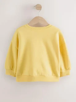 Next Yellow Vegetables Crew Neck Sweatshirt (3mths-7yrs)^ Sweatshirts & Hoodies|Sweatshirts & Hoodies