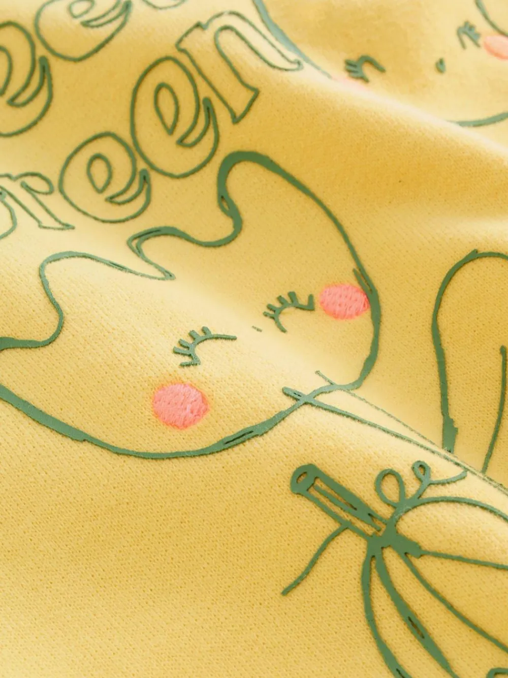 Next Yellow Vegetables Crew Neck Sweatshirt (3mths-7yrs)^ Sweatshirts & Hoodies|Sweatshirts & Hoodies