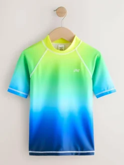 Next Yellow/Blue Short Sleeve Rash Vest (1.5-16yrs)