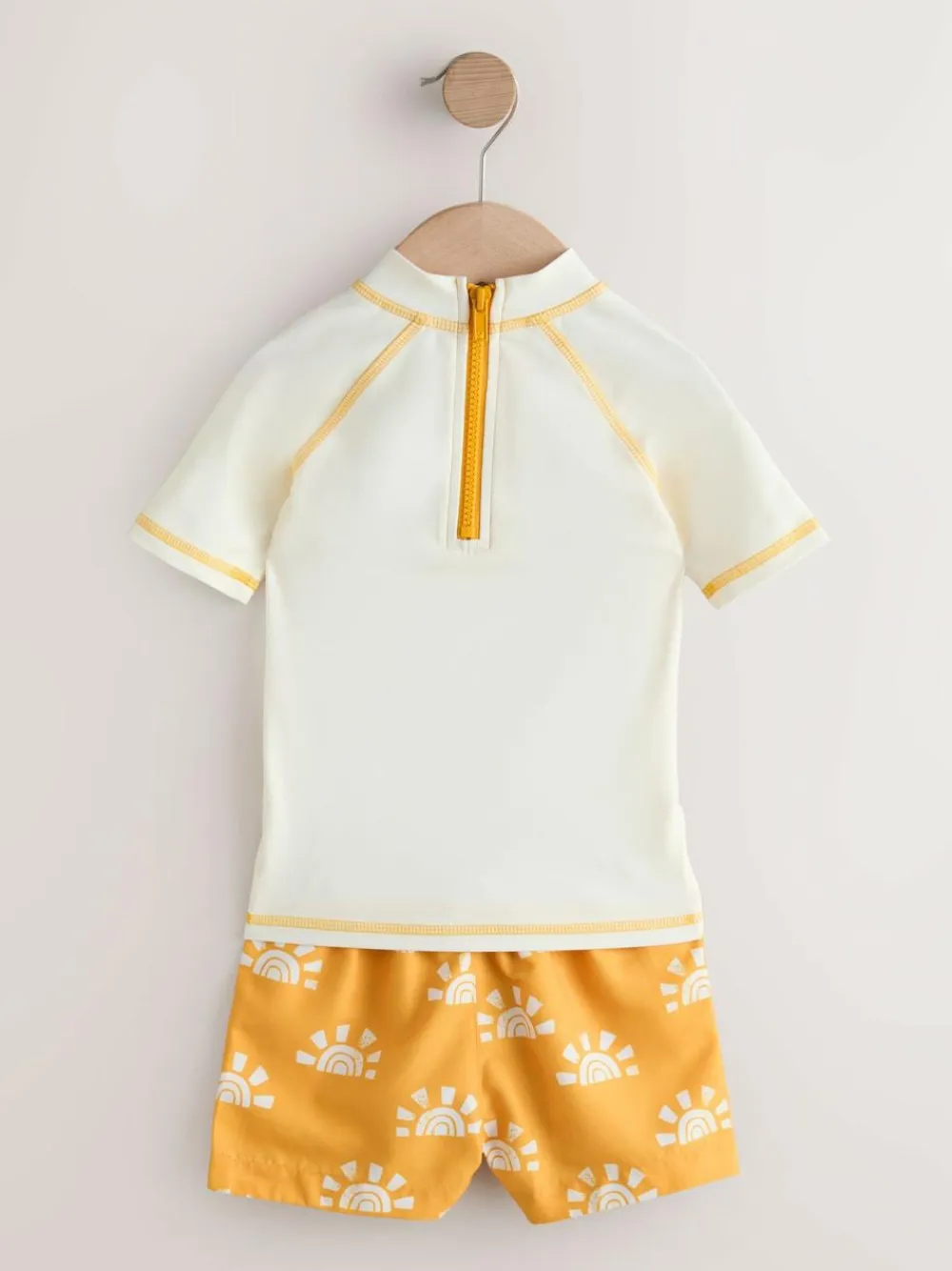 Next Short Sleeve Sunsafe Rash Vest and Swim Shorts Set (3mths-7yrs)^BOY Swimwear|Swimwear