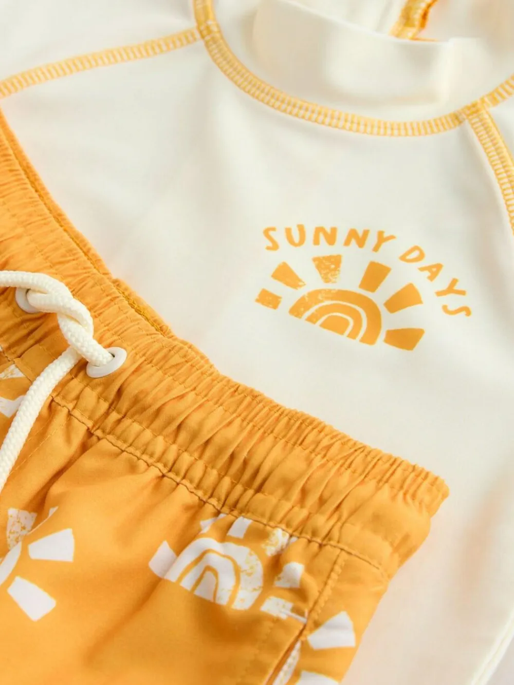 Next Short Sleeve Sunsafe Rash Vest and Swim Shorts Set (3mths-7yrs)^BOY Swimwear|Swimwear