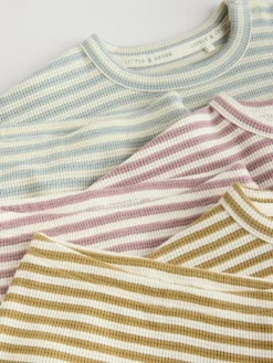 Next Yellow/Pink/Blue Baby Jersey Tops and Leggings Set 6 Piece (0mths-2yrs)^BOY Tops|Unisex