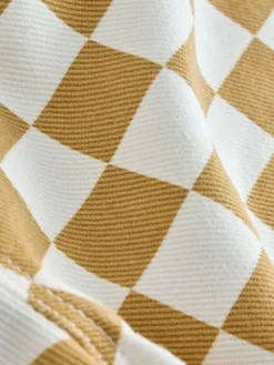 Next Yellow/White Checkerboard Printed Pull On Wide Trousers (3mths-7yrs)^BOY Pants & Leggings|Baby Boys