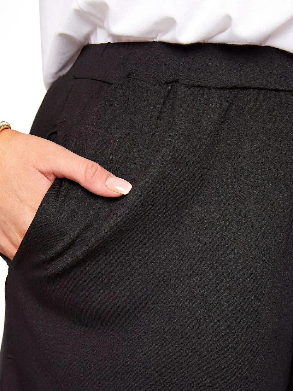 Discount Yours Curve Black Jersey Shorts