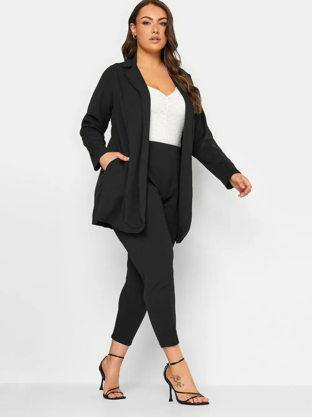 Yours Curve Black Limited Blazer^Women Blazers|Suits & Tailoring