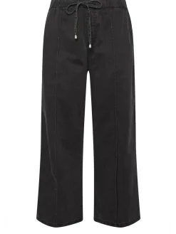 Yours Curve Wide Fit Wide Leg Seam Front Jeans^Women Jeans|Jeans