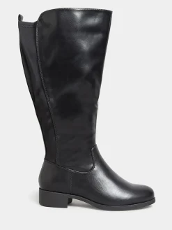 Yours Curve Wide Fit Extra Wide Fit Stretch Knee Boots^Women Boots & Wellies|Boots