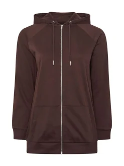 Yours Curve Brown Zip Thru Hoodie^Women Hoodies & Sweatshirts