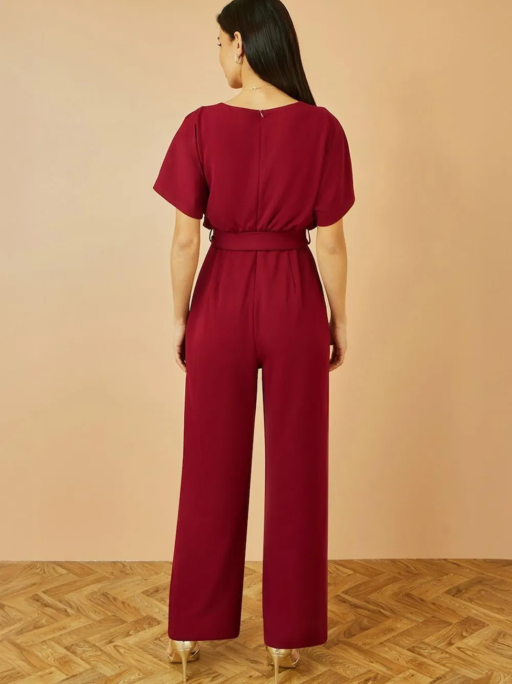 Yumi Red Batwing Stretch Jumpsuit^Women Jumpsuits & Playsuits
