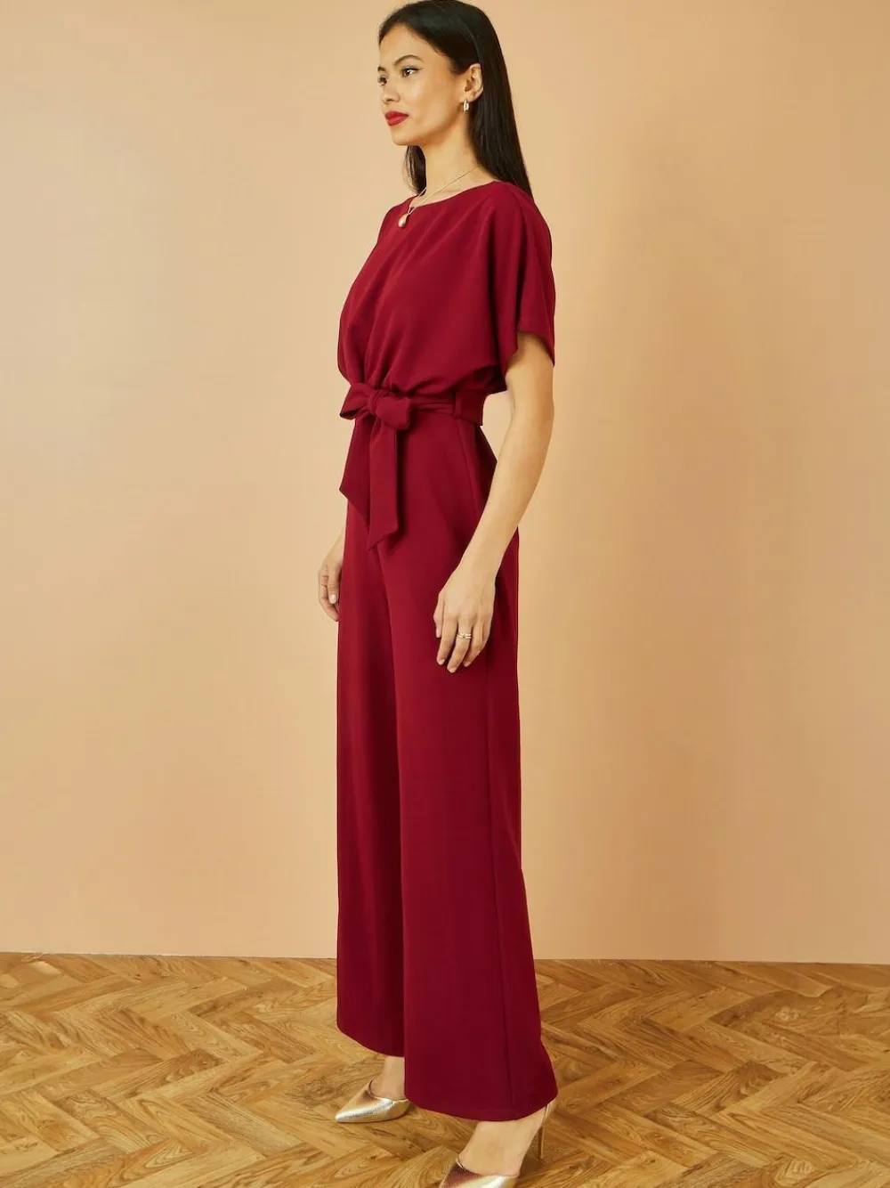 Yumi Red Batwing Stretch Jumpsuit^Women Jumpsuits & Playsuits