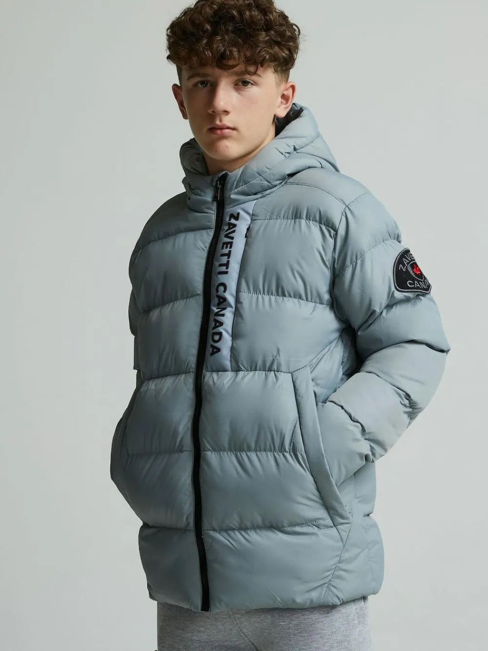 Outlet Zavetti Canada Junior Grey Gattalini Puffer Jacket