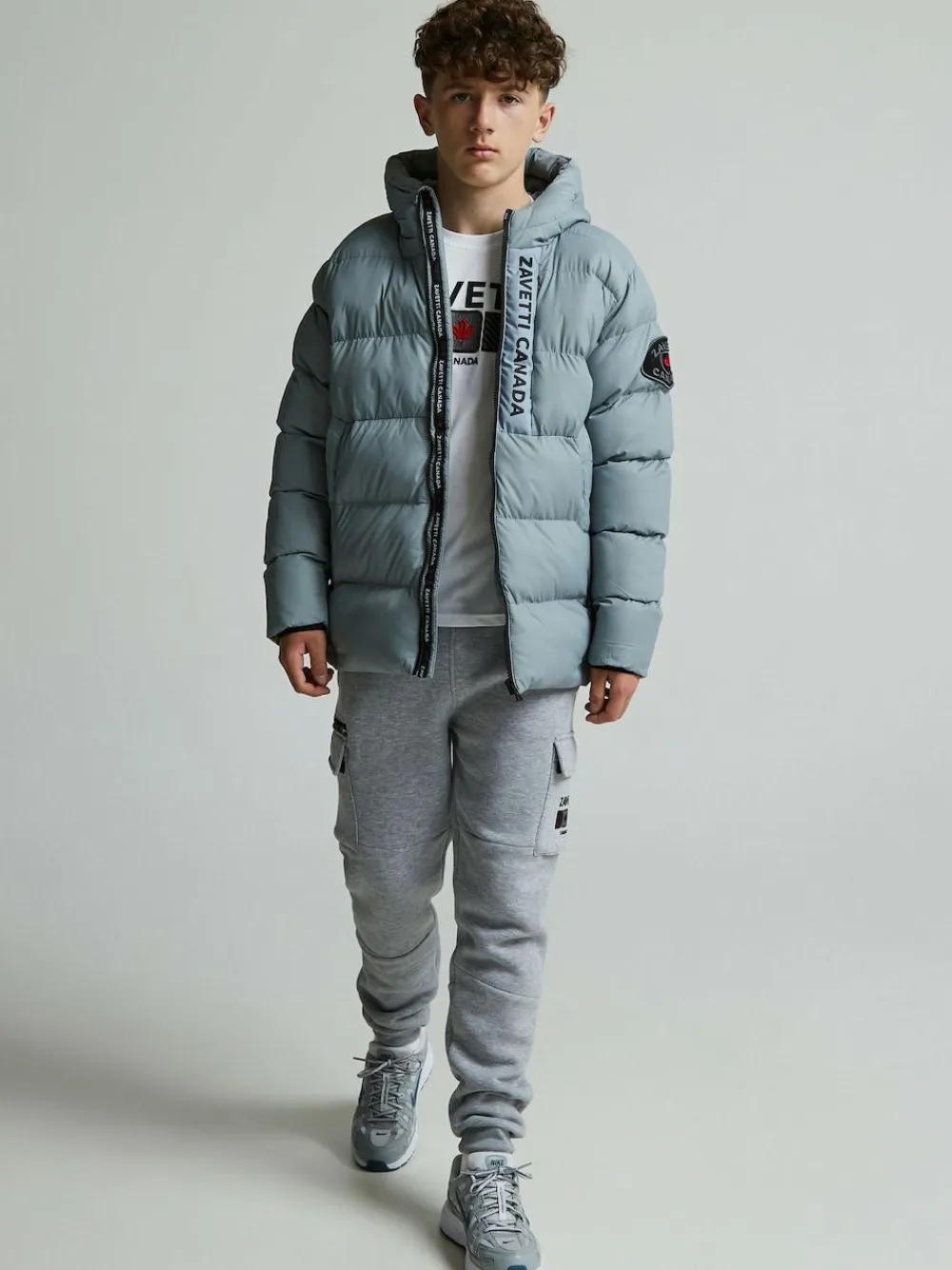 Outlet Zavetti Canada Junior Grey Gattalini Puffer Jacket