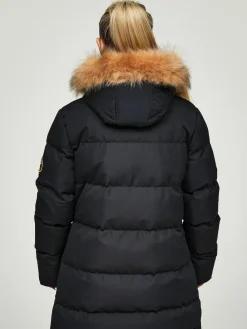 Discount Zavetti Canada Womens Goshawa Puffer Parka Jacket Jet Black